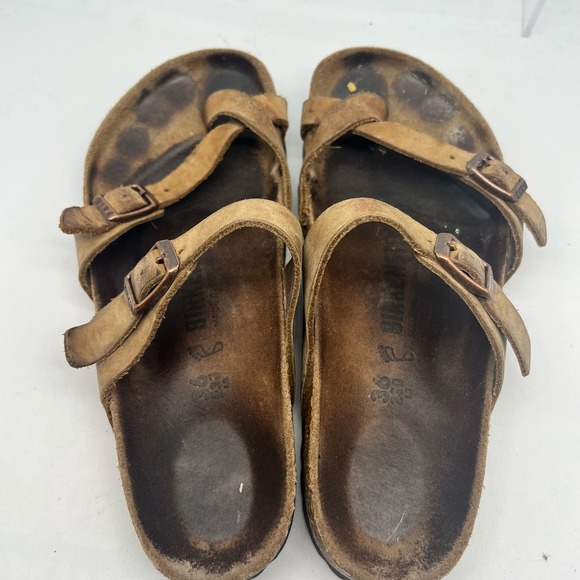 Birkenstock Sandals Womens 36 Mayari Toe Strap Tan US 5 - Picture 6 of 9
